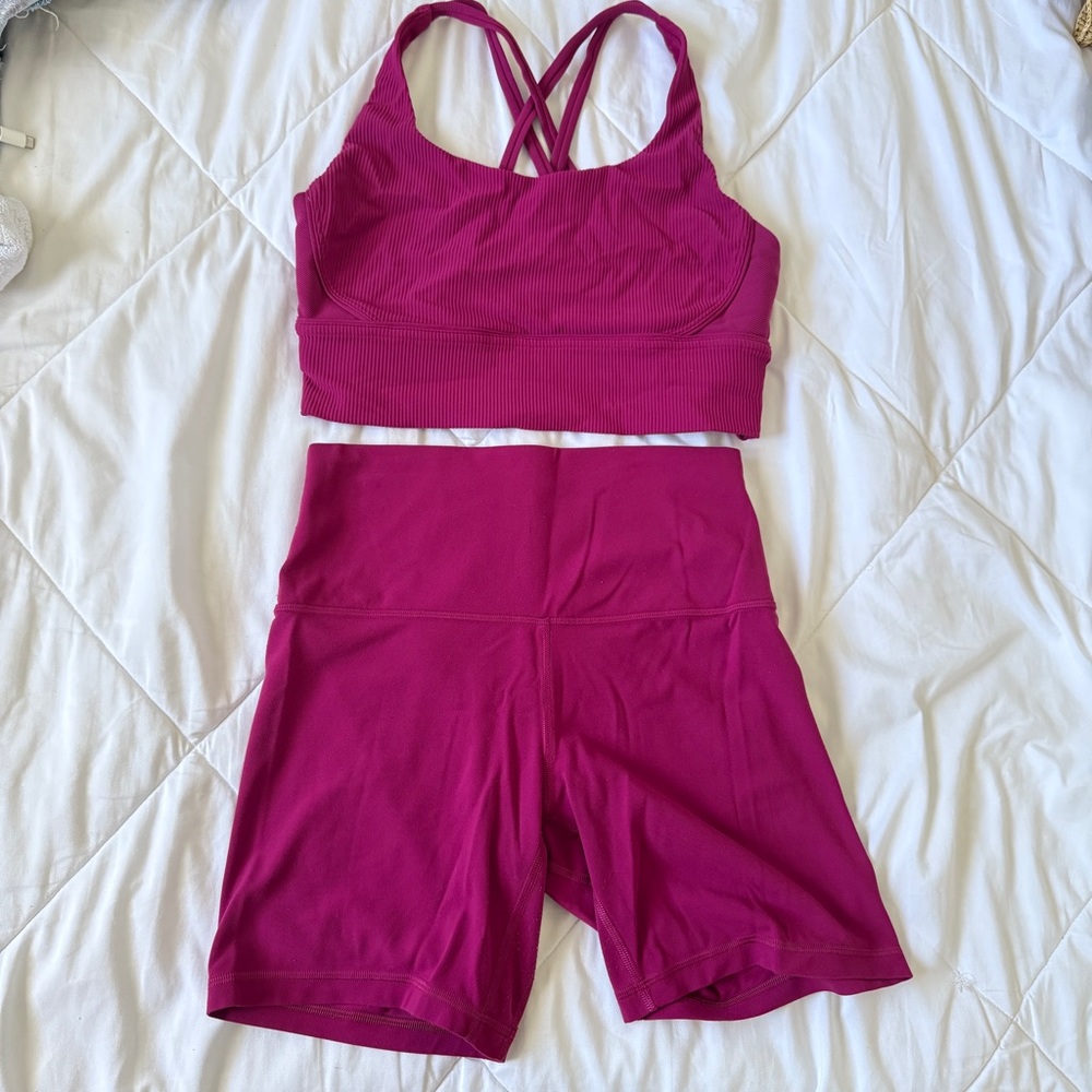 Lululemon Align Shorts and bra